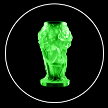工芸品 1930's Art Deco glass vase 1930's Art Deco glass vase
